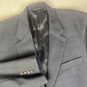 Lauren Ralph‎ Lauren Blazer Mens 44R Gray Check 100% Wool Sport Coat Jacket